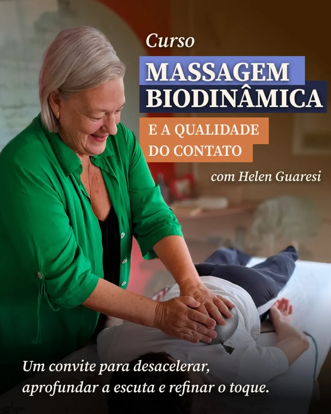 curso Massagem Biodinâmica e a Qualidade do Contato